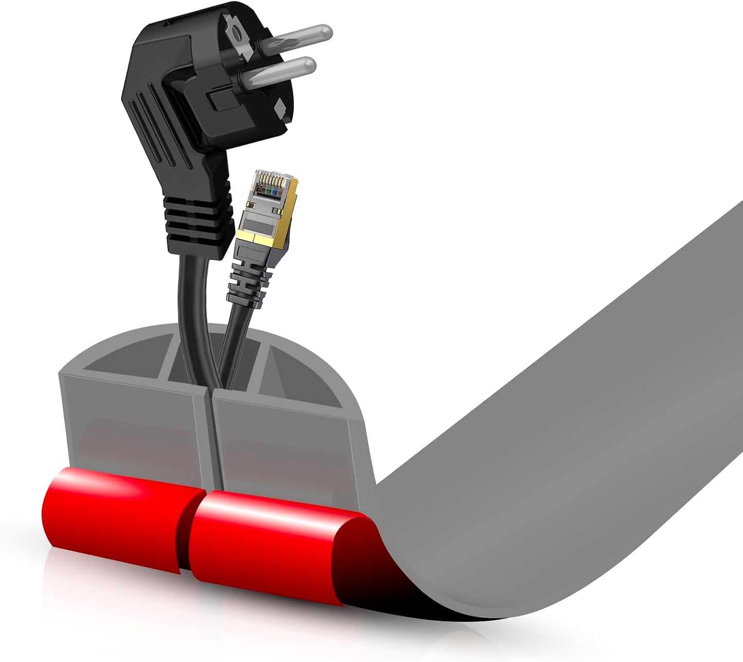 Cubierta autoadhesiva para cables 3.3ft oficina gimnasio