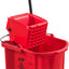 Cubo trapeador plástico 6.5gal color rojo