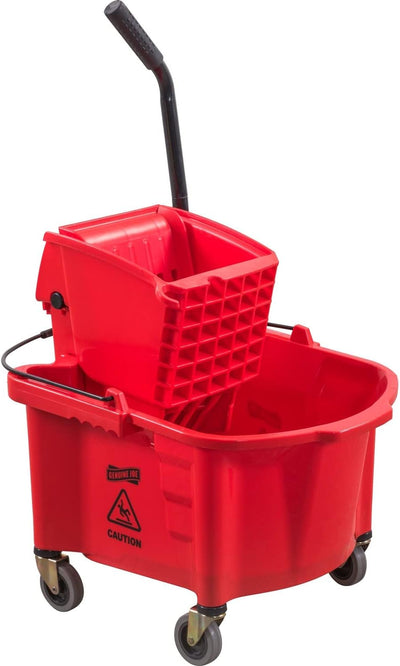 Cubo trapeador plástico 6.5gal color rojo
