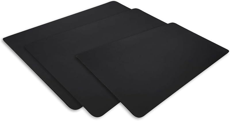 Tabla cortar encimera vidrio negro 16x12pulg set 1
