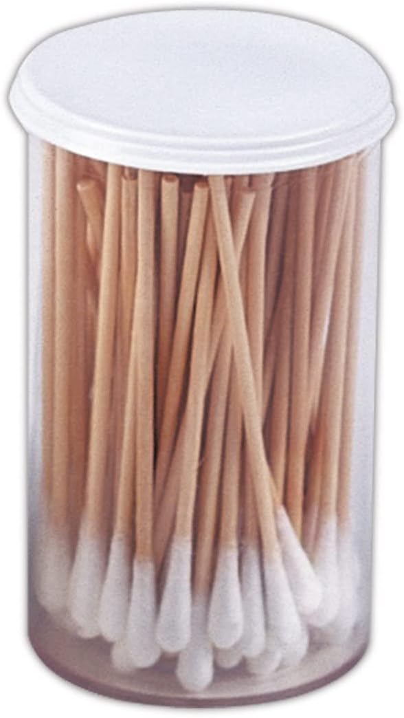 Aplicador punta no estéril madera algodón marrón/blanco