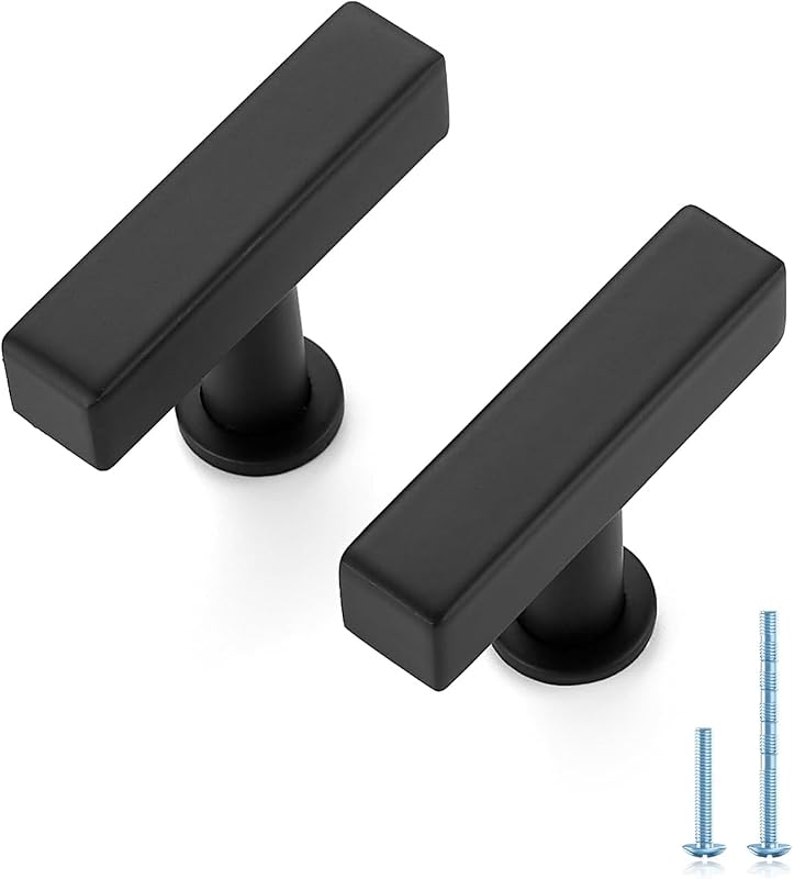 20 Manijas Acero Inox Negro Mate Tiradores Cajones 2"