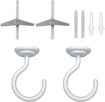 Gancho techo con accesorios para plantas 2 set blanco