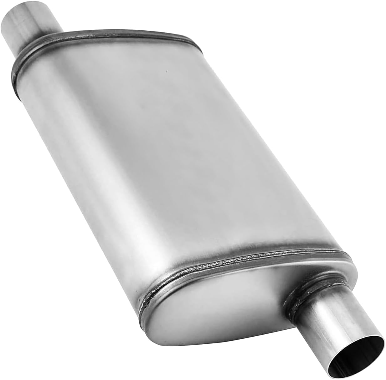 Silenciador escape acero inox 2.5" automóvil camión