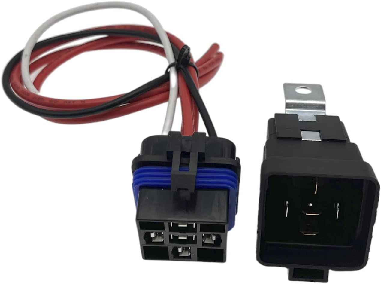 Relé automotriz impermeable 60/80A 12V 5Pin cables cobre