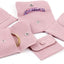 2 bolsas terciopelo joyas con botón 3.5x3.5" rosa