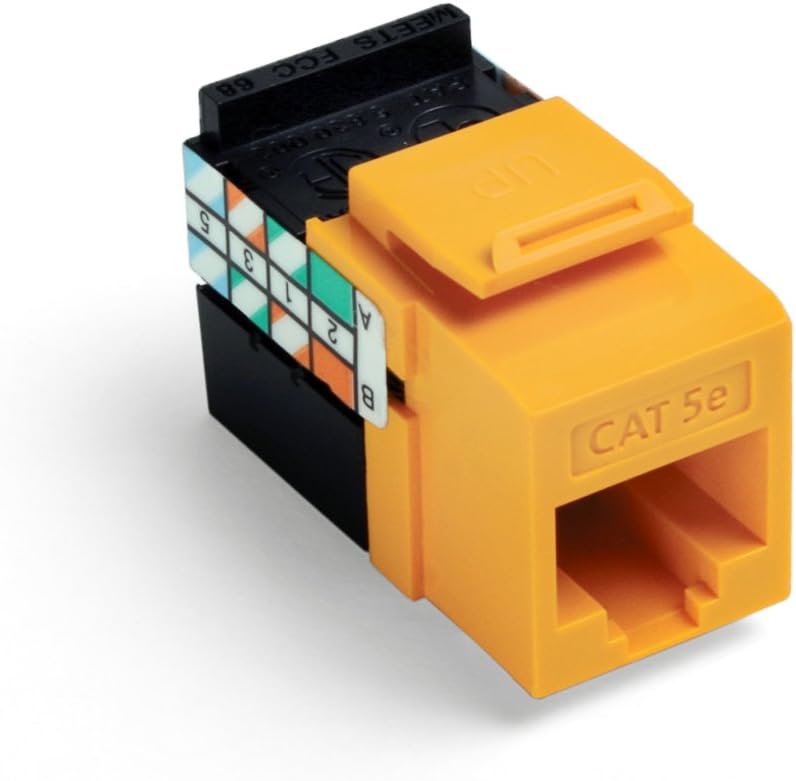 Conector Quickport Cat 5e pack 25 amarillo