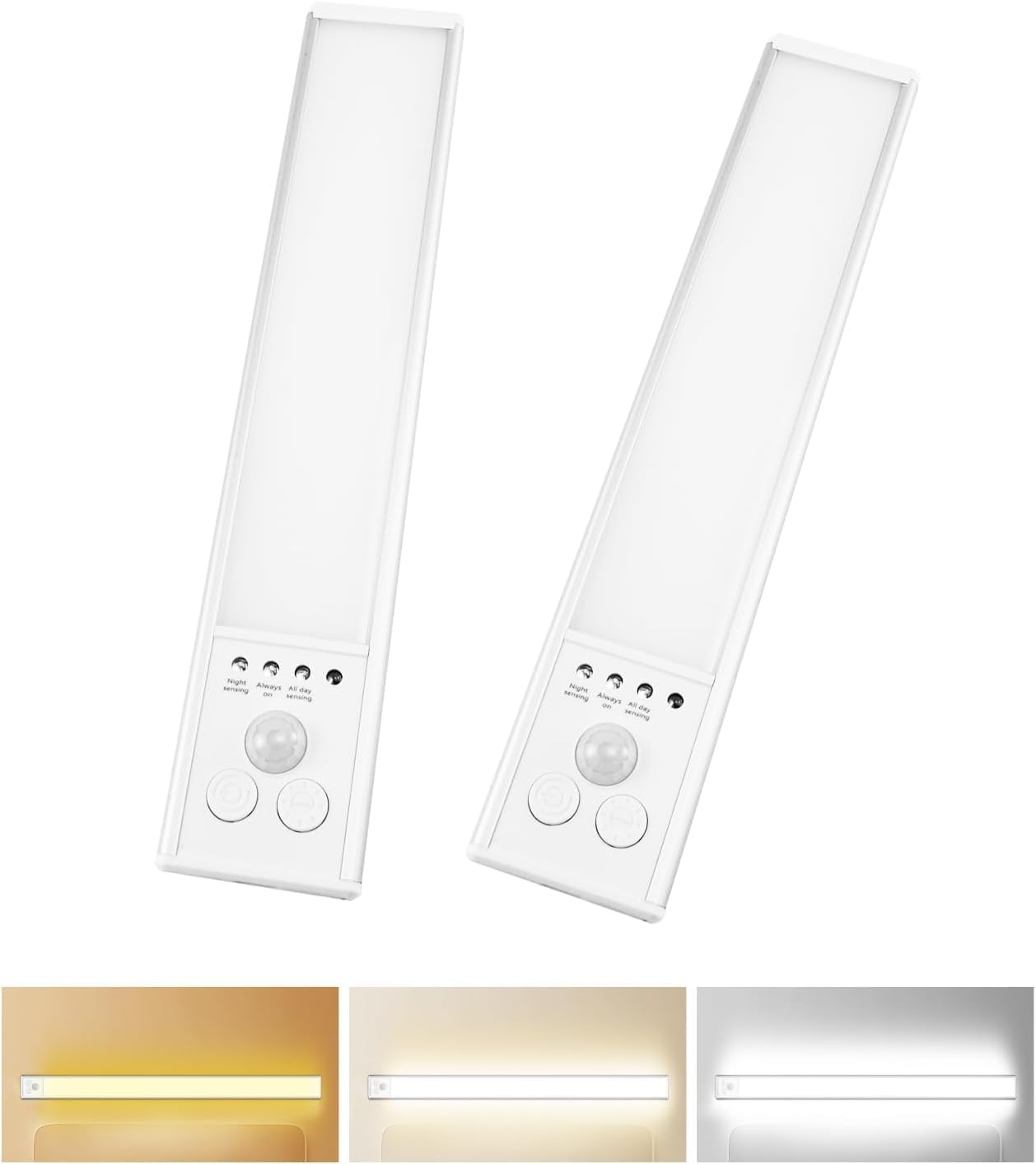 28 Luces LED Debajo Gabinete Sensor Movimiento Batería 700mAh