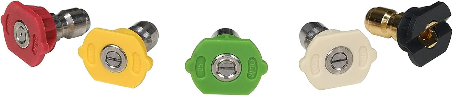 Boquillas universales para lavadora 4500psi 1/4pulg set 5