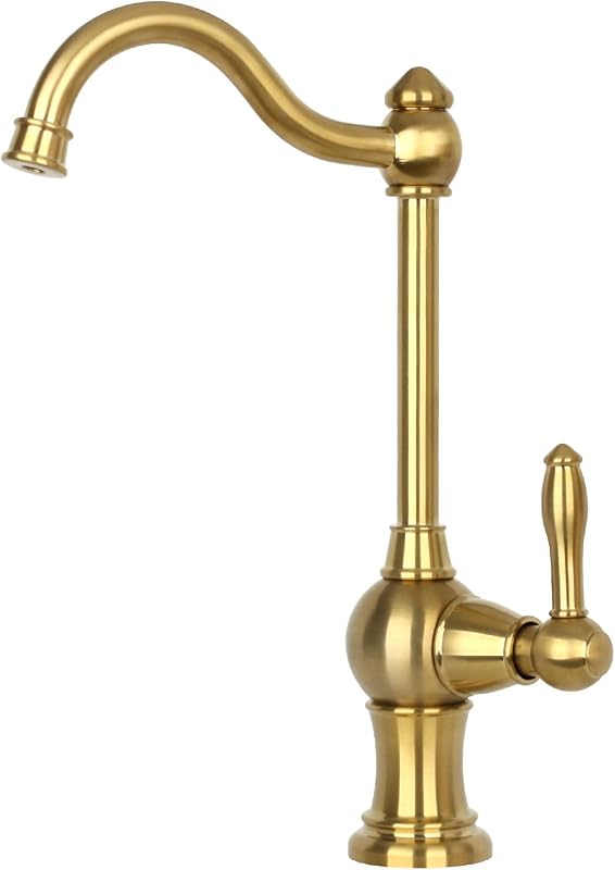 Grifo cocina latón agua potable para ósmosis inversa dorado