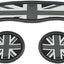 3 Pzas posavasos Mini Cooper F60 con bandera gris
