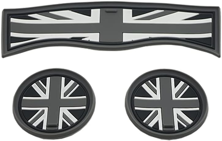 3 Pzas posavasos Mini Cooper F60 con bandera gris