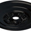 Medallón techo acanto 26pulg negro azabache