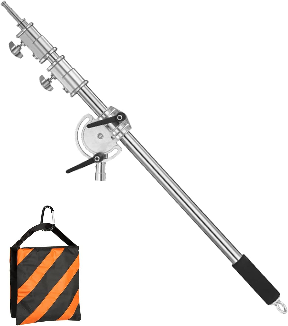 Brazo extensión acero inox soporte luz ajustable 3.6-8.2ft