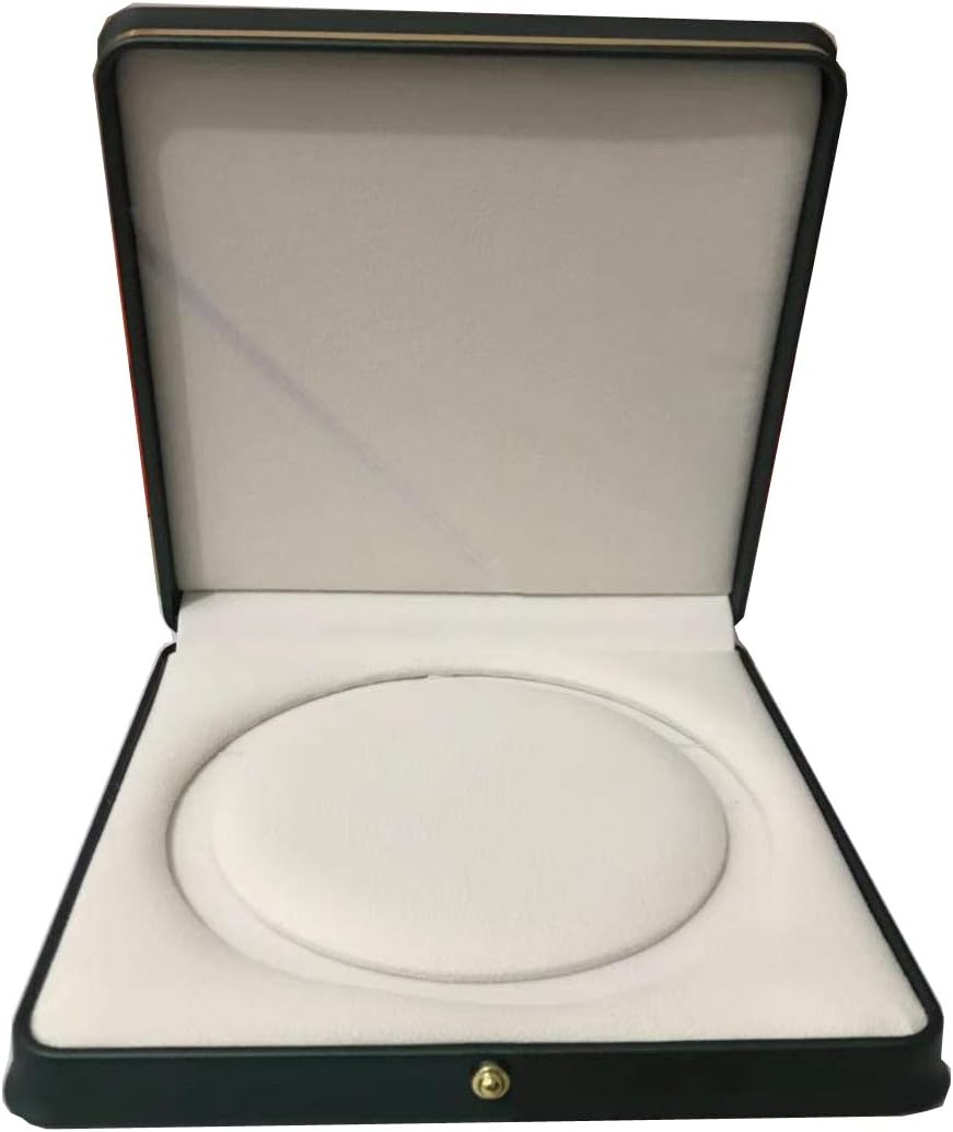 Caja cuero vitrina soporte joyas boda collar perlas