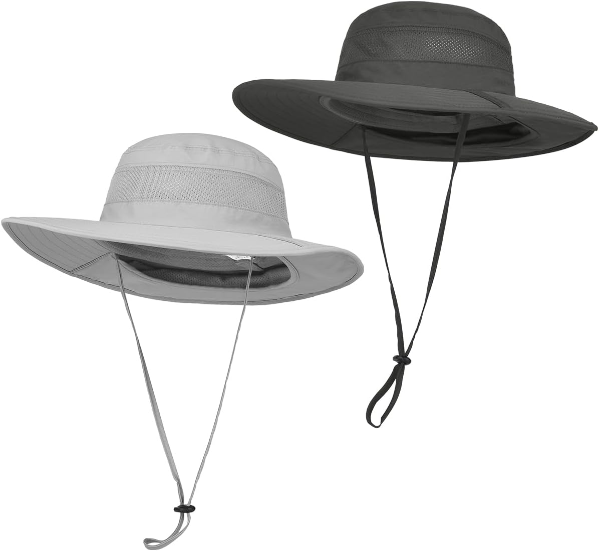 2 Pzas Sombrero Sol UV Plegable Malla para Pesca Senderismo