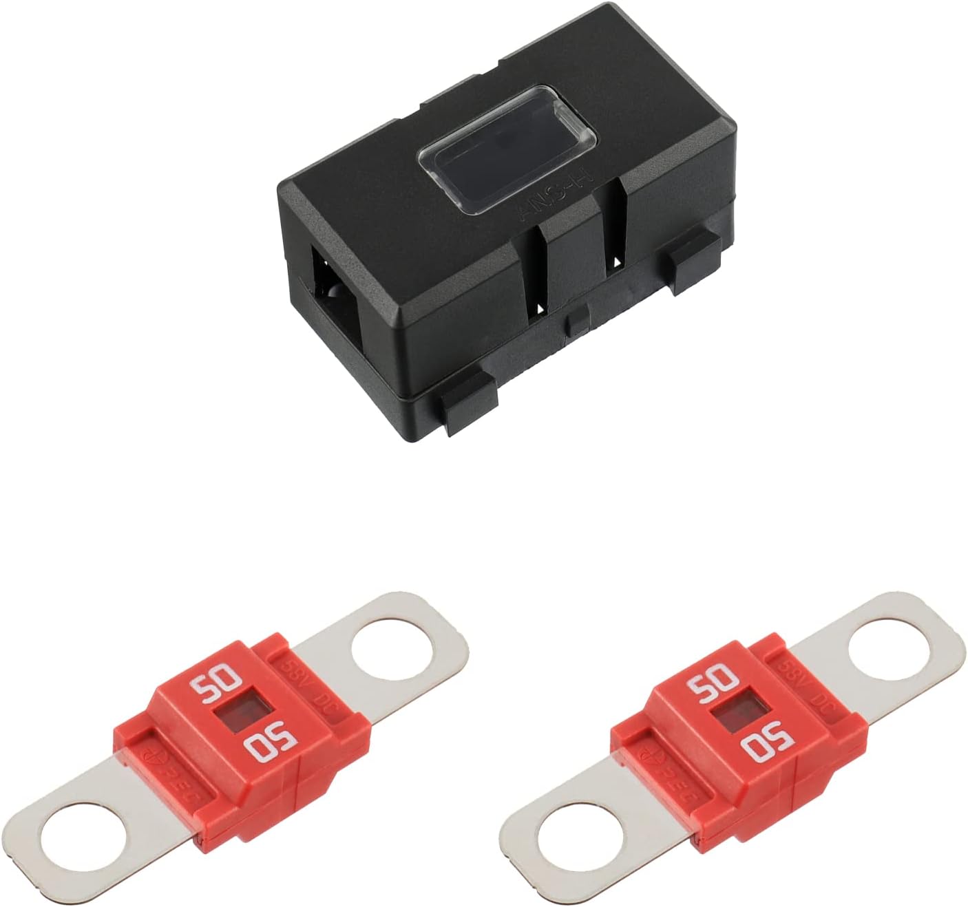 Portafusibles 50A fusible tornillo para auto camión