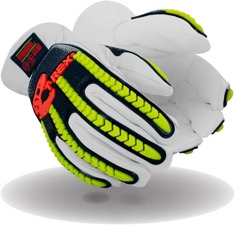 Guantes cuero sin cordones para conductor impacto
