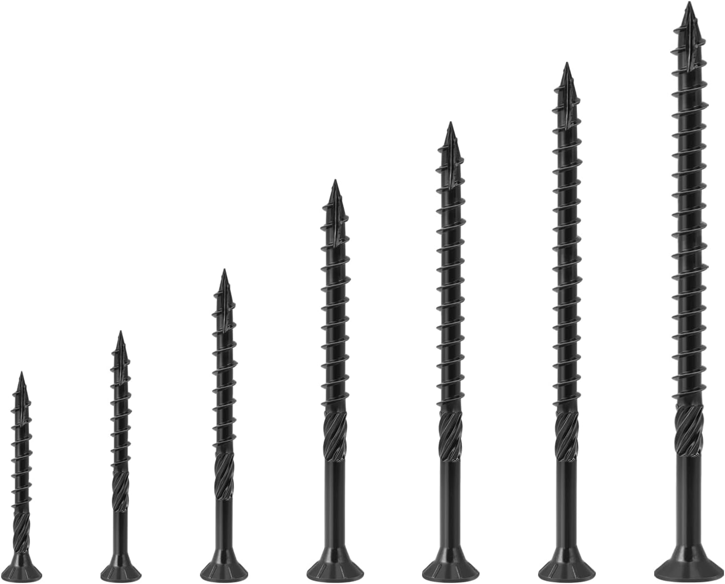 Tornillos terraza #14x5pulg madera cabeza torx negro