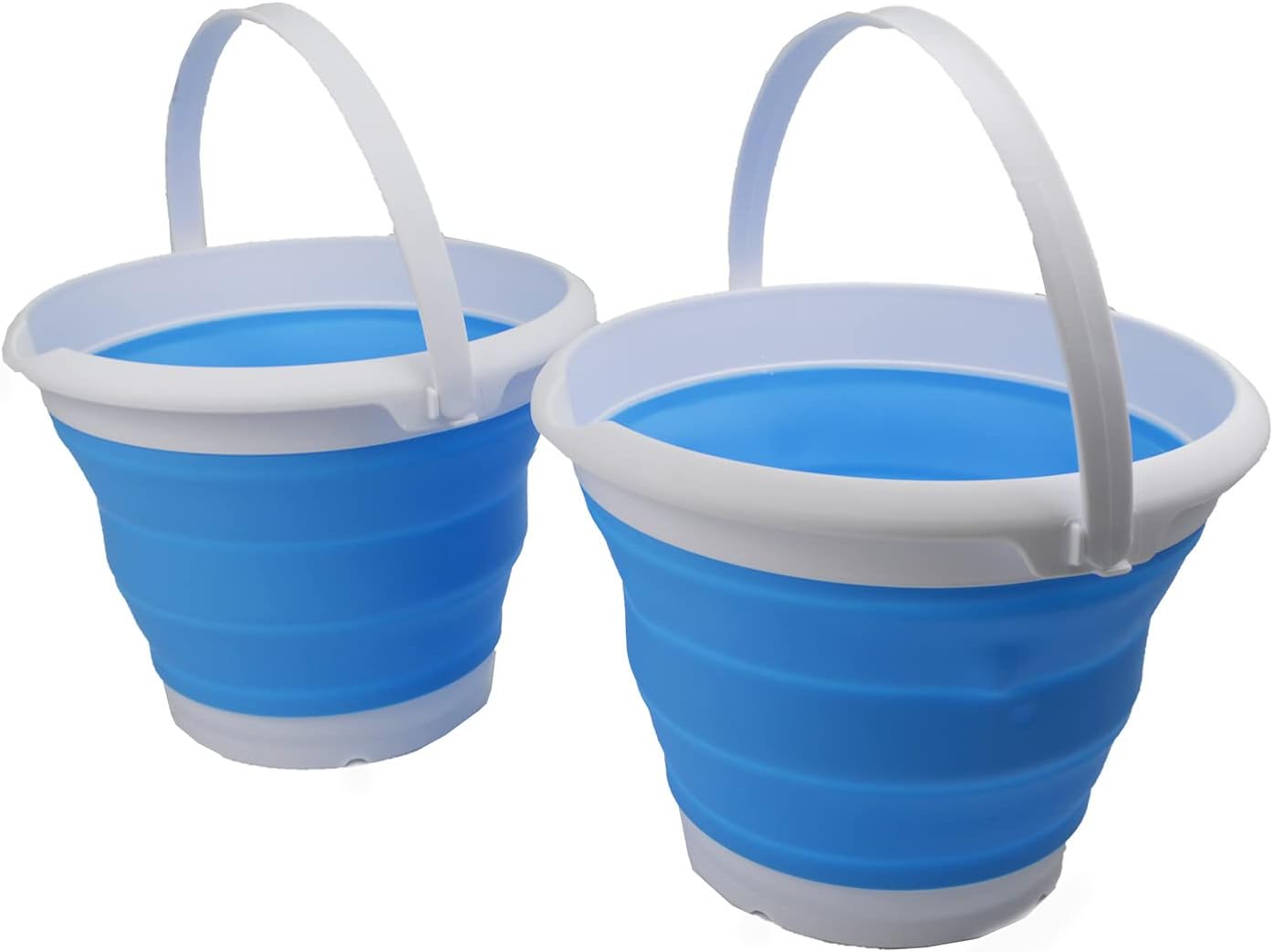 Cubo plástico plegable 8.5L redondo para pesca