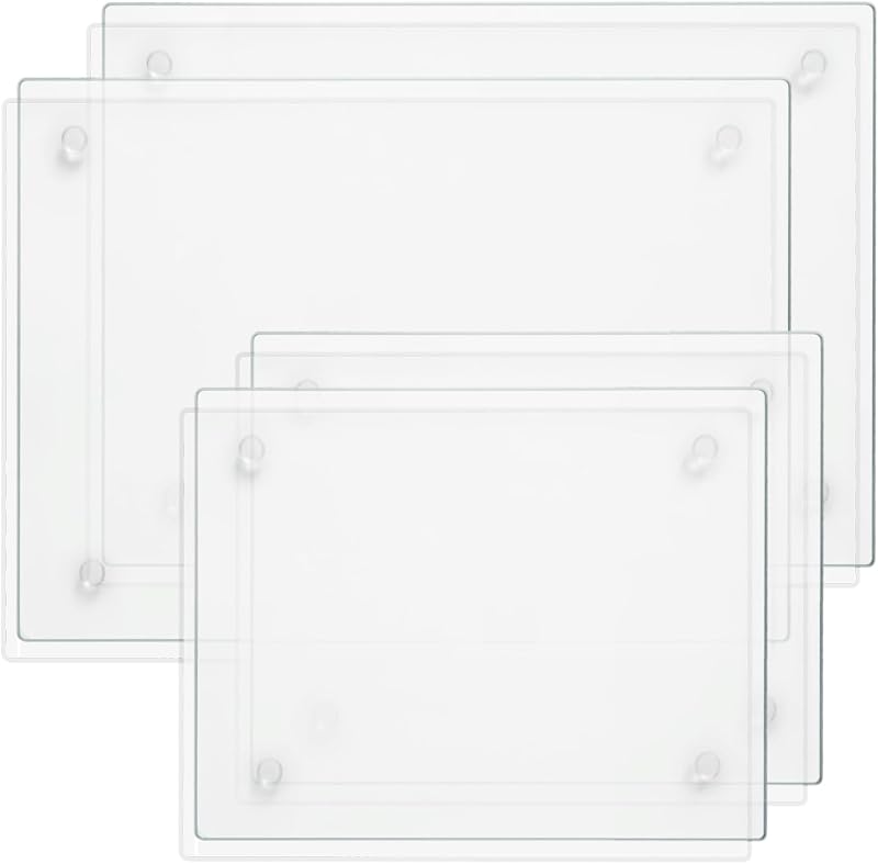 4 Tablas cortar vidrio encimera cocina transparentes antiderrap