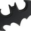 Emblema Batarang 3D coche negro mate 3.8x1.8"