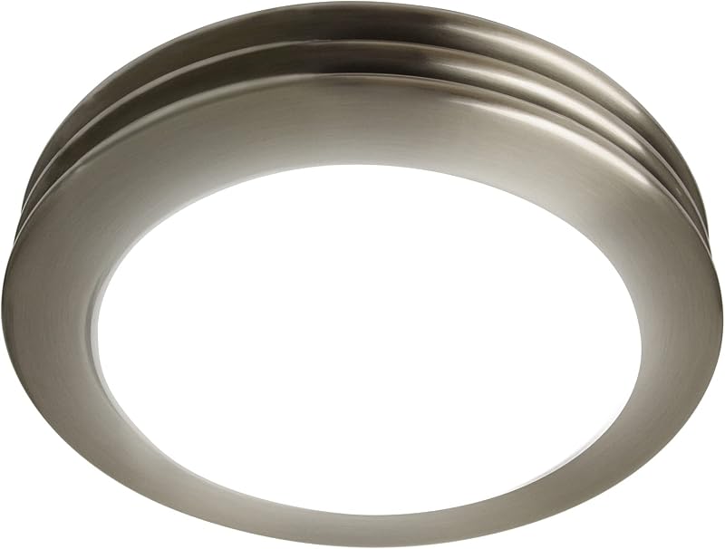 Ventilador baño LED 80 CFM níquel cepillado