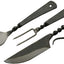 Set cubiertos medievales acero carbono 7.25pulg
