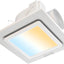 Extractor baño con luz LED 10x10pulg ventilador silencioso 118CFM