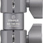 Brazo giratorio doble zócalo aluminio 3.7pulg comp RAM B 1pulg