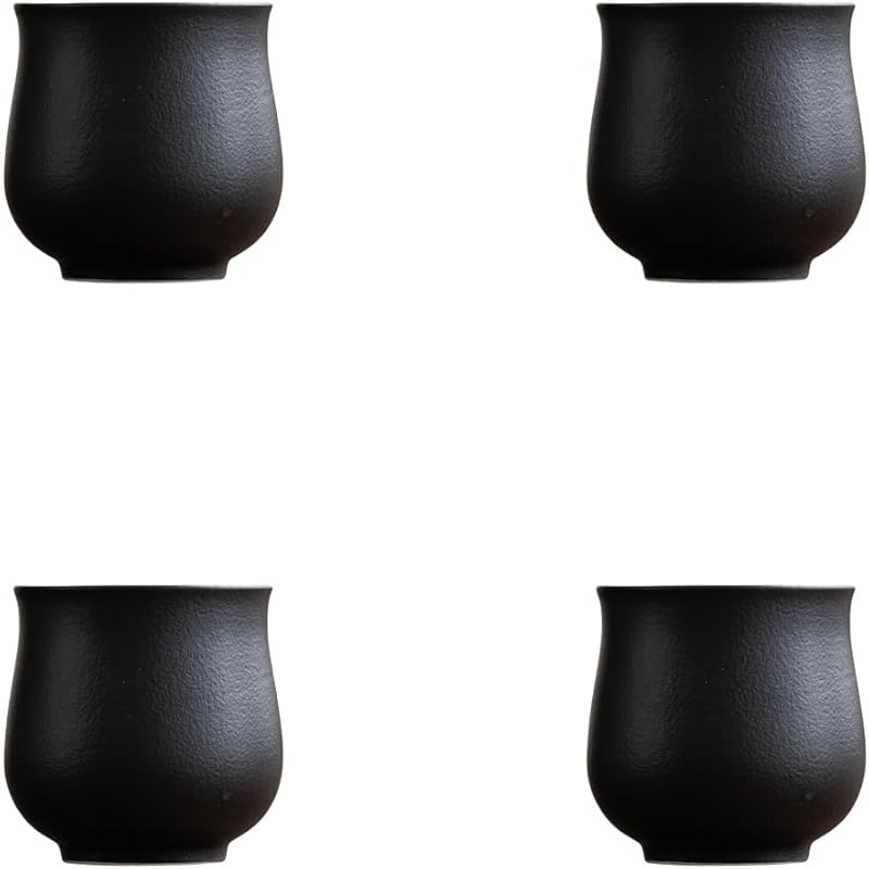 Set 4 Tazas Espresso Cerámica sin Asa Multicolor