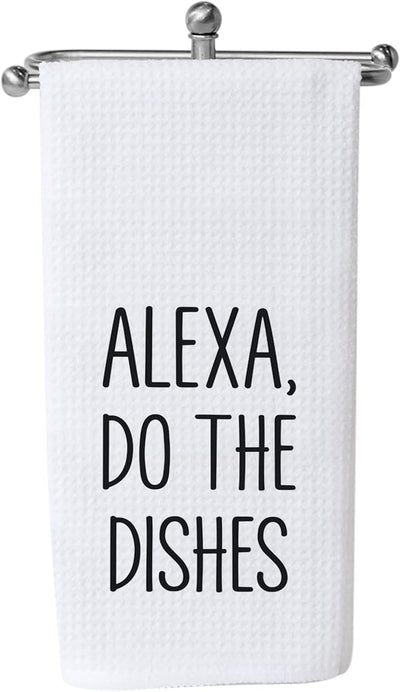 Toalla cocina divertida Alexa do the dishes regalo anfitriona