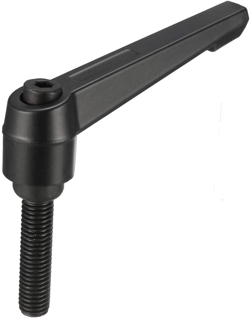 Perilla giratoria con palanca de bloqueo M10x1.575pulg Negro