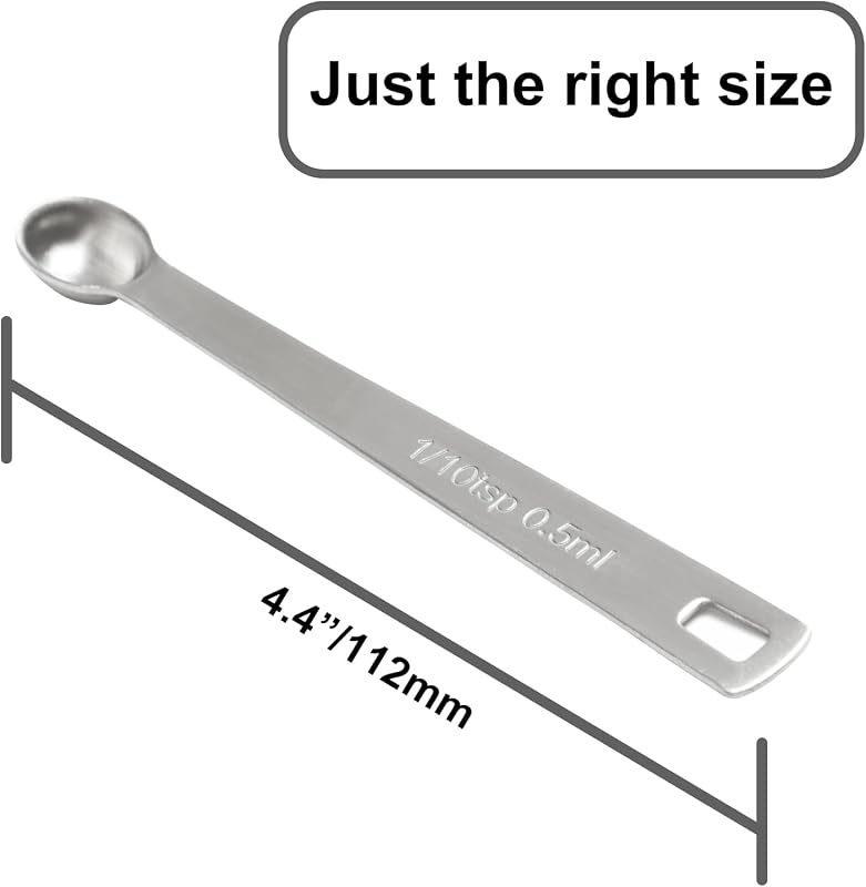 Cuchara medición acero inox 0.5ml
