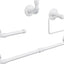 Kit 4 Pzas Anillo Toalla Tubo Industrial 24" Blanco