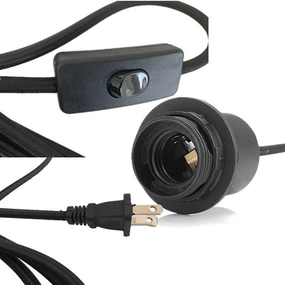 Kit 6 luces colgantes E26/E27 vintage 13.2ft con interruptor