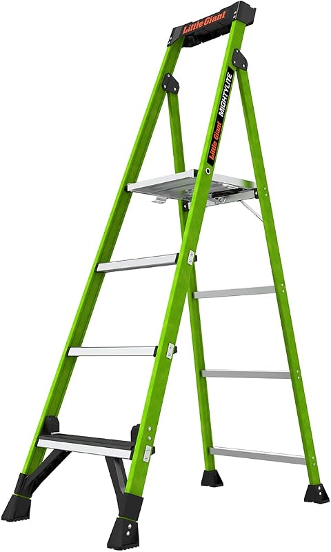 Escalera MightyLite 2.0 fibra vidrio 6' 375lb Verde