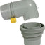 RV Easy Slip Elbow adaptador 4-1 diámetro mayor vaciado rapido