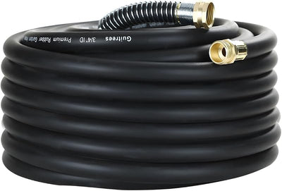 Manguera jardín goma 75ft 3/4 300psi trenzada 5 capas negro