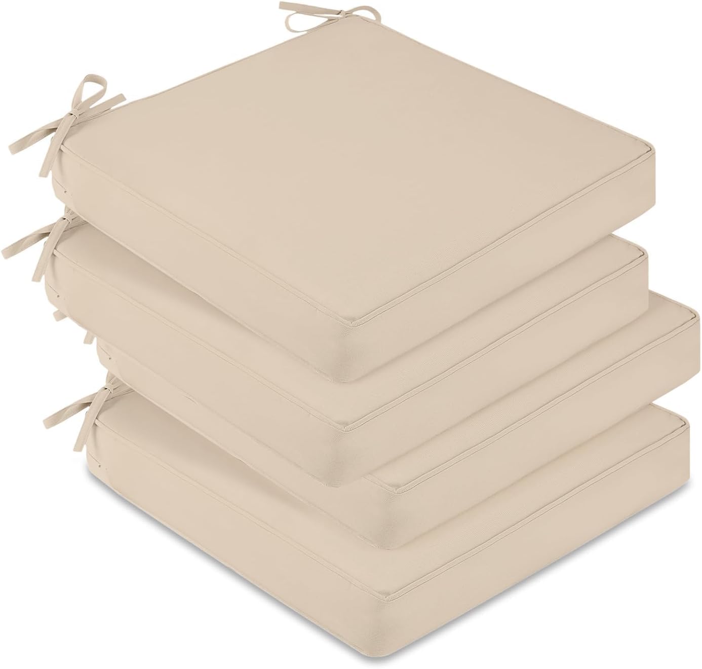4 Cojines Impermeables para Sillas Exterior 19x19pulg con