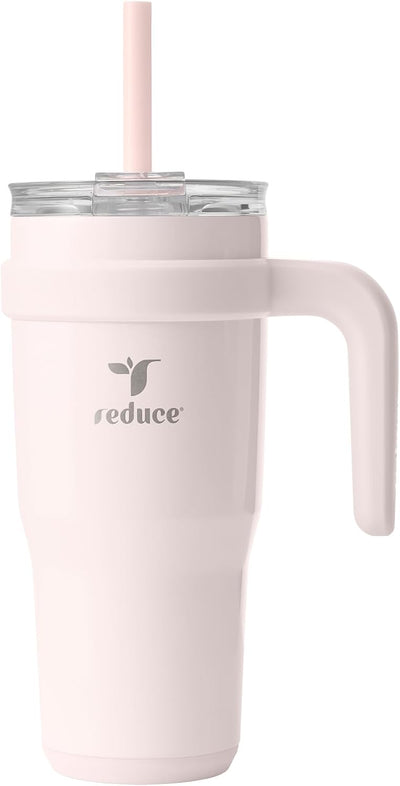 Vaso acero inox 24oz aislamiento vacío asa tapa sudor pajita