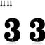Números metal 4pulg letras dirección letrero exterior
