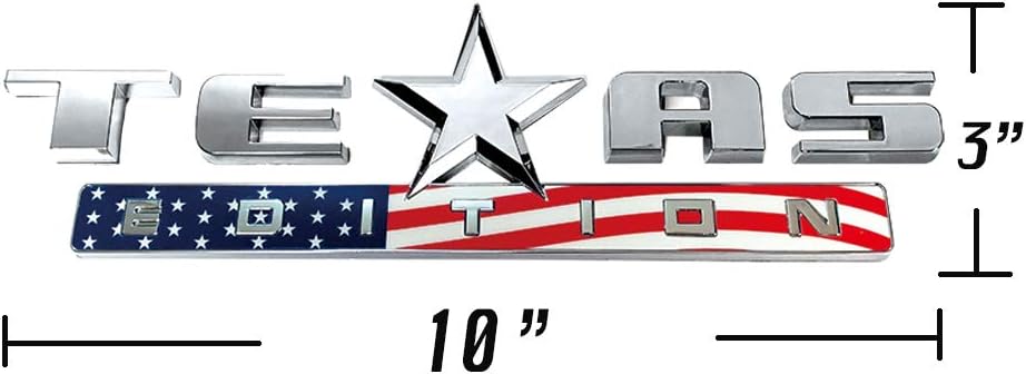 Emblema Edición Texas Bandera Americana Chevy Silverado