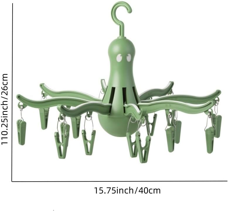 Secador colgante pulpo 8 garras para ropa turquesa
