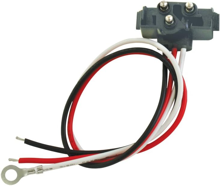 Coleta ángulo recto 3 clavijas 3 cables luces doble función