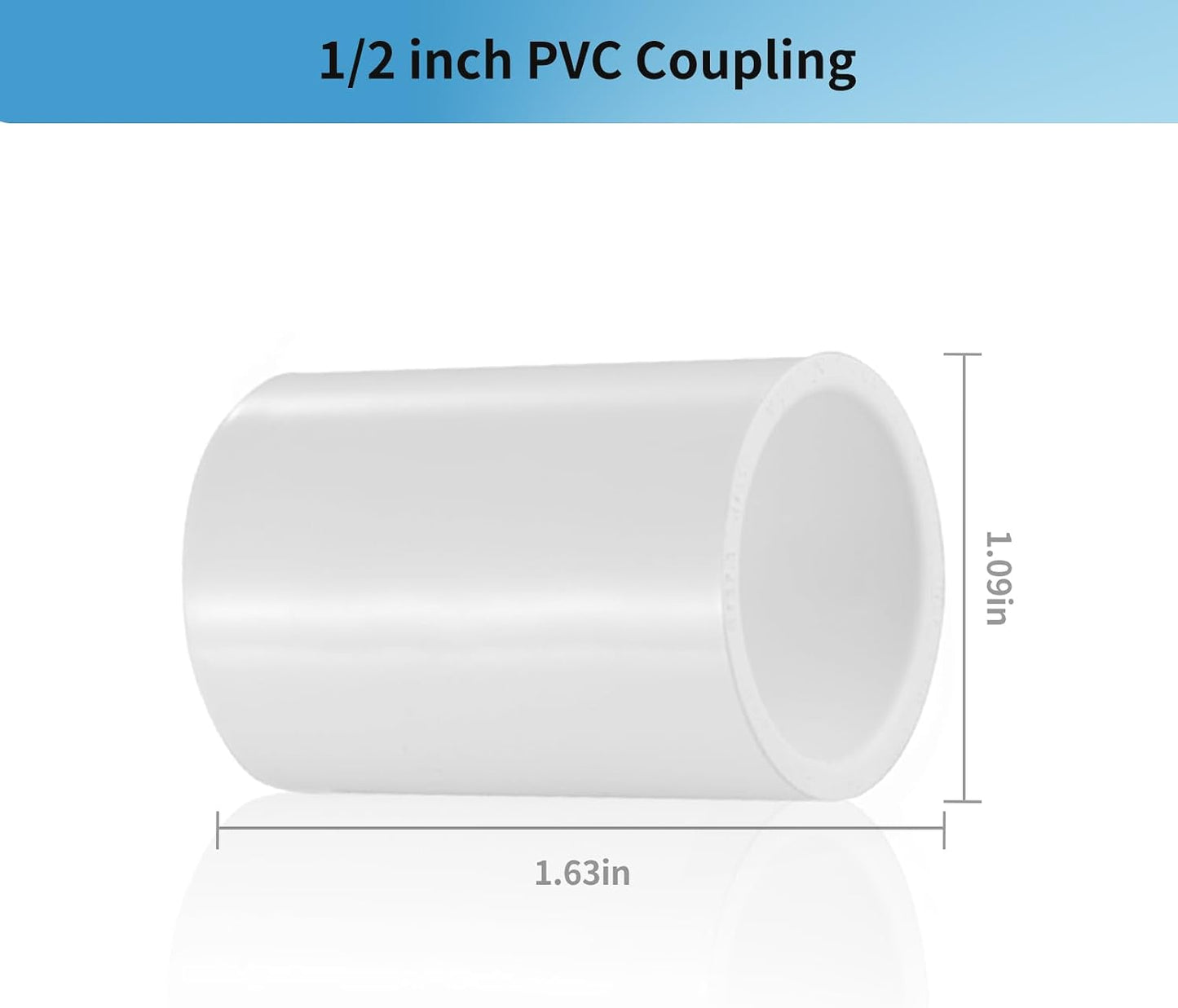 10 Conectores PVC 1/2pulg 2 vías para muebles bricolaje