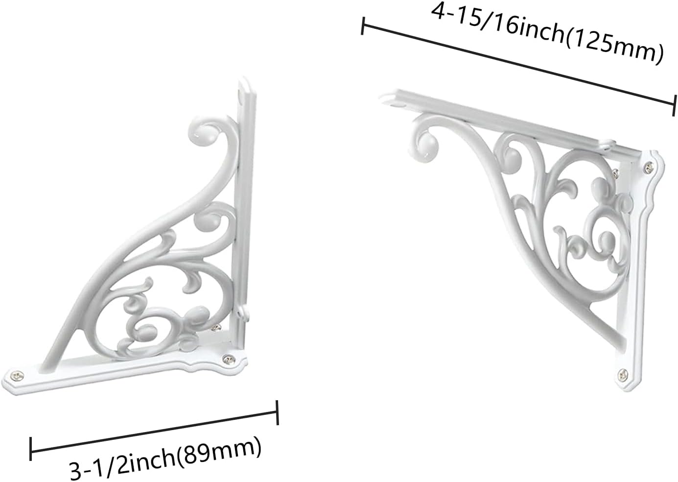Soporte pared 5pulg servicio pesado vintage pack 2