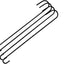 Gancho extensión acero 18" para plantas negro set 4