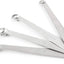 Set 4 Cucharas Pellizco 0.25x0.5x4.75pulg Metálico