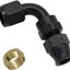 Adaptador tubo combustible 6AN a 3/8 90 grados aluminio